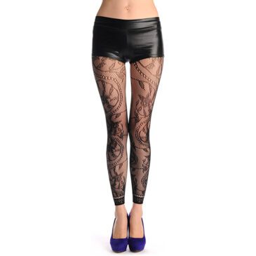 Footless Lace Leggings Tights