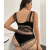 Plus Size Stretch Mesh Teddy Lingerie