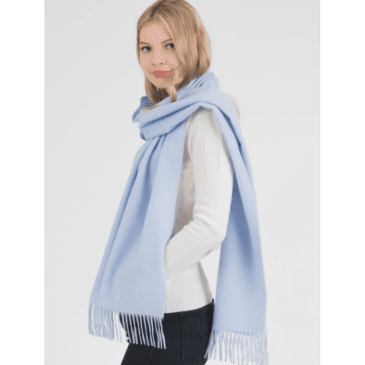 Fashion Unisex Imitation Cashmere Scarf Shawl Wrap Hijab - Blue