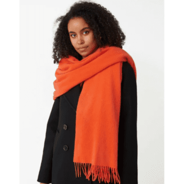 Fashion Unisex Imitation Cashmere Scarf Shawl Wrap Hijab - Orange