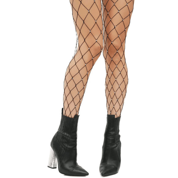 Sexy Fishnet Glitter Rhinestone Full Stockings