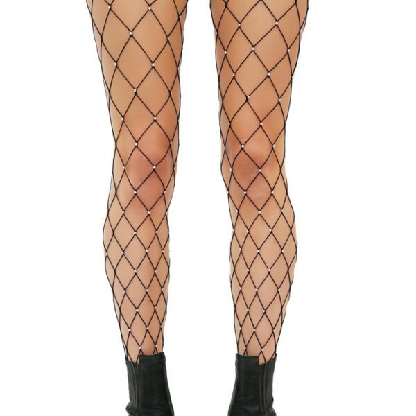 Sexy Fishnet Glitter Rhinestone Full Stockings