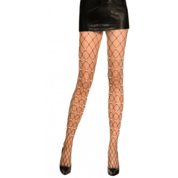 Sexy Fishnet Glitter Rhinestone Full Stockings