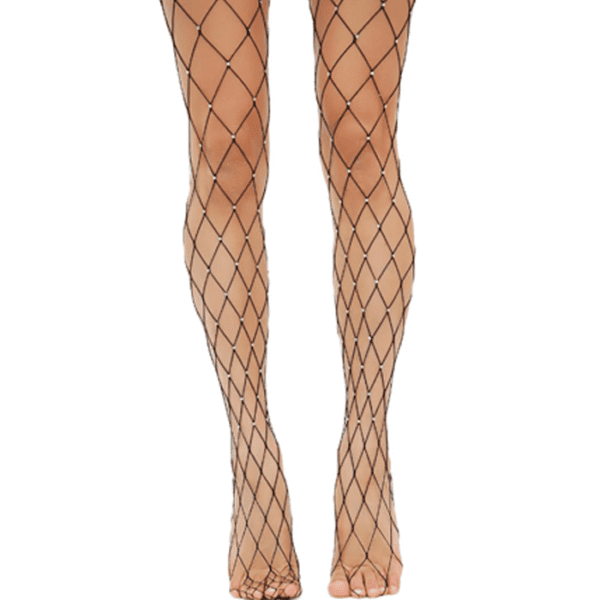 Sexy Fishnet Glitter Rhinestone Full Stockings